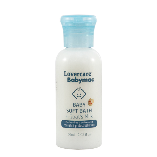 24-PACK Lovercare Babymac Baby Soft Bath + Goat's Milk - 60ml - 2.03 fl oz